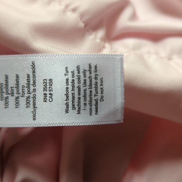 NWT Carter's light pink special occasion baby dress size 12 mos - Picture 11 of 11